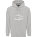 Aircraft Carrier Royal Navy Ship Sailor Childrens Kids Hoodie Sports Grey