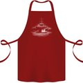 Aircraft Carrier Royal Navy Ship Sailor Cotton Apron 100% Organic Maroon