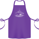 Aircraft Carrier Royal Navy Ship Sailor Cotton Apron 100% Organic Purple