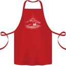 Aircraft Carrier Royal Navy Ship Sailor Cotton Apron 100% Organic Red
