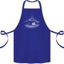 Aircraft Carrier Royal Navy Ship Sailor Cotton Apron 100% Organic Royal Blue