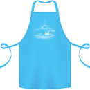 Aircraft Carrier Royal Navy Ship Sailor Cotton Apron 100% Organic Turquoise