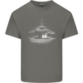 Aircraft Carrier Royal Navy Ship Sailor Kids T-Shirt Childrens Charcoal