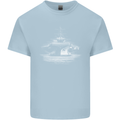 Aircraft Carrier Royal Navy Ship Sailor Kids T-Shirt Childrens Light Blue