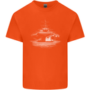 Aircraft Carrier Royal Navy Ship Sailor Kids T-Shirt Childrens Orange