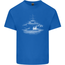 Aircraft Carrier Royal Navy Ship Sailor Kids T-Shirt Childrens Royal Blue