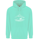 Aircraft Carrier Royal Navy Ship Sailor Mens 80% Cotton Hoodie Peppermint