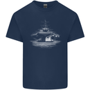 Aircraft Carrier Royal Navy Ship Sailor Mens Cotton T-Shirt Tee Top Navy Blue