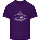 Aircraft Carrier Royal Navy Ship Sailor Mens Cotton T-Shirt Tee Top Purple