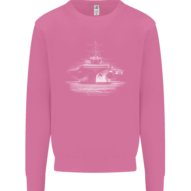 Aircraft Carrier Royal Navy Ship Sailor Mens Sweatshirt Jumper Azalea