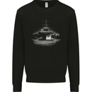 Aircraft Carrier Royal Navy Ship Sailor Mens Sweatshirt Jumper Black