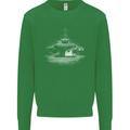 Aircraft Carrier Royal Navy Ship Sailor Mens Sweatshirt Jumper Irish Green