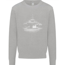 Aircraft Carrier Royal Navy Ship Sailor Mens Sweatshirt Jumper Sports Grey