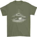 Aircraft Carrier Royal Navy Ship Sailor Mens T-Shirt 100% Cotton Military Green