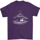 Aircraft Carrier Royal Navy Ship Sailor Mens T-Shirt 100% Cotton Purple