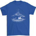 Aircraft Carrier Royal Navy Ship Sailor Mens T-Shirt 100% Cotton Royal Blue