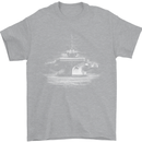 Aircraft Carrier Royal Navy Ship Sailor Mens T-Shirt 100% Cotton Sports Grey