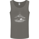 Aircraft Carrier Royal Navy Ship Sailor Mens Vest Tank Top Charcoal