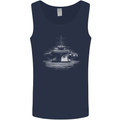 Aircraft Carrier Royal Navy Ship Sailor Mens Vest Tank Top Navy Blue