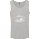 Aircraft Carrier Royal Navy Ship Sailor Mens Vest Tank Top Sports Grey