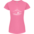 Aircraft Carrier Royal Navy Ship Sailor Womens Petite Cut T-Shirt Azalea
