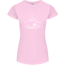 Aircraft Carrier Royal Navy Ship Sailor Womens Petite Cut T-Shirt Light Pink