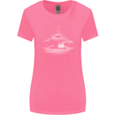 Aircraft Carrier Royal Navy Ship Sailor Womens Wider Cut T-Shirt Azalea