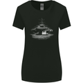 Aircraft Carrier Royal Navy Ship Sailor Womens Wider Cut T-Shirt Black