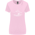 Aircraft Carrier Royal Navy Ship Sailor Womens Wider Cut T-Shirt Light Pink
