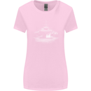 Aircraft Carrier Royal Navy Ship Sailor Womens Wider Cut T-Shirt Light Pink