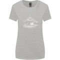 Aircraft Carrier Royal Navy Ship Sailor Womens Wider Cut T-Shirt Sports Grey