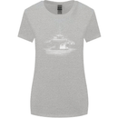 Aircraft Carrier Royal Navy Ship Sailor Womens Wider Cut T-Shirt Sports Grey