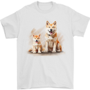 Akita Inu Puppy Dog Mens T-Shirt 100% Cotton White