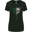 Algeria Skull Gym Training Bodybuilding Womens Wider Cut T-Shirt Black