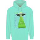 Alien Abducted Cow UFO Farmer Farming Childrens Kids Hoodie Peppermint