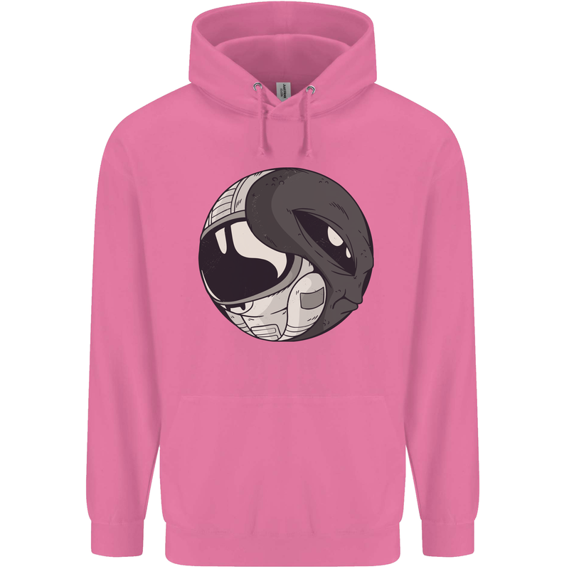 Alien Astronaut Yin Yang Space UFO Mens 80% Cotton Hoodie Azelea