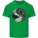 Alien Astronaut Yin Yang Space UFO Mens Cotton T-Shirt Tee Top Irish Green