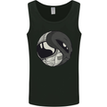 Alien Astronaut Yin Yang Space UFO Mens Vest Tank Top Black