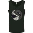 Alien Astronaut Yin Yang Space UFO Mens Vest Tank Top Black