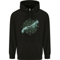 Alien Creation of Adam Parody UFO Childrens Kids Hoodie Black