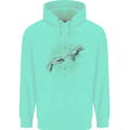 Alien Creation of Adam Parody UFO Childrens Kids Hoodie Peppermint