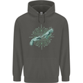 Alien Creation of Adam Parody UFO Childrens Kids Hoodie Storm Grey