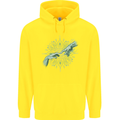 Alien Creation of Adam Parody UFO Childrens Kids Hoodie Yellow