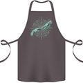 Alien Creation of Adam Parody UFO Cotton Apron 100% Organic Dark Grey