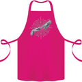 Alien Creation of Adam Parody UFO Cotton Apron 100% Organic Pink