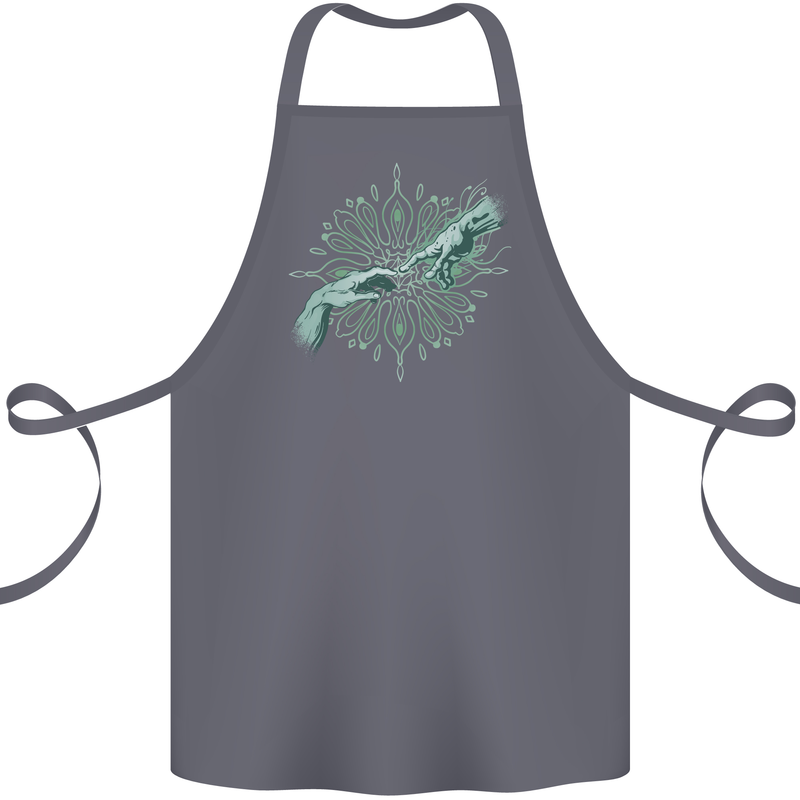 Alien Creation of Adam Parody UFO Cotton Apron 100% Organic Steel