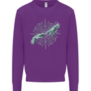 Alien Creation of Adam Parody UFO Kids Sweatshirt Jumper Purple