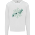 Alien Creation of Adam Parody UFO Kids Sweatshirt Jumper White