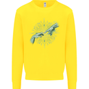 Alien Creation of Adam Parody UFO Kids Sweatshirt Jumper Yellow