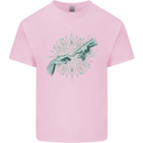 Alien Creation of Adam Parody UFO Kids T-Shirt Childrens Light Pink